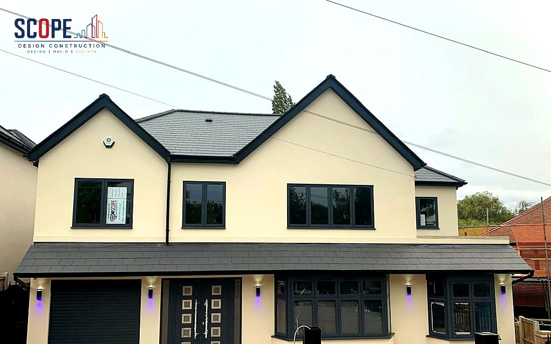 Detached rendered family home